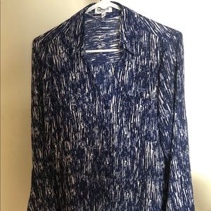 Express Portofino Line Print Shirt Size Medium